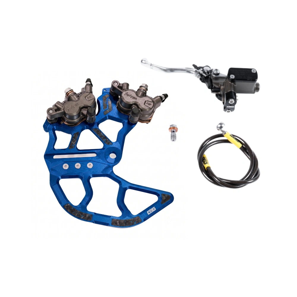 Arctic Leopard / Vetra Blazer Rear Dual-Caliper Brake Kit V2 – Ultra Bee Calipers | EBG – Blue