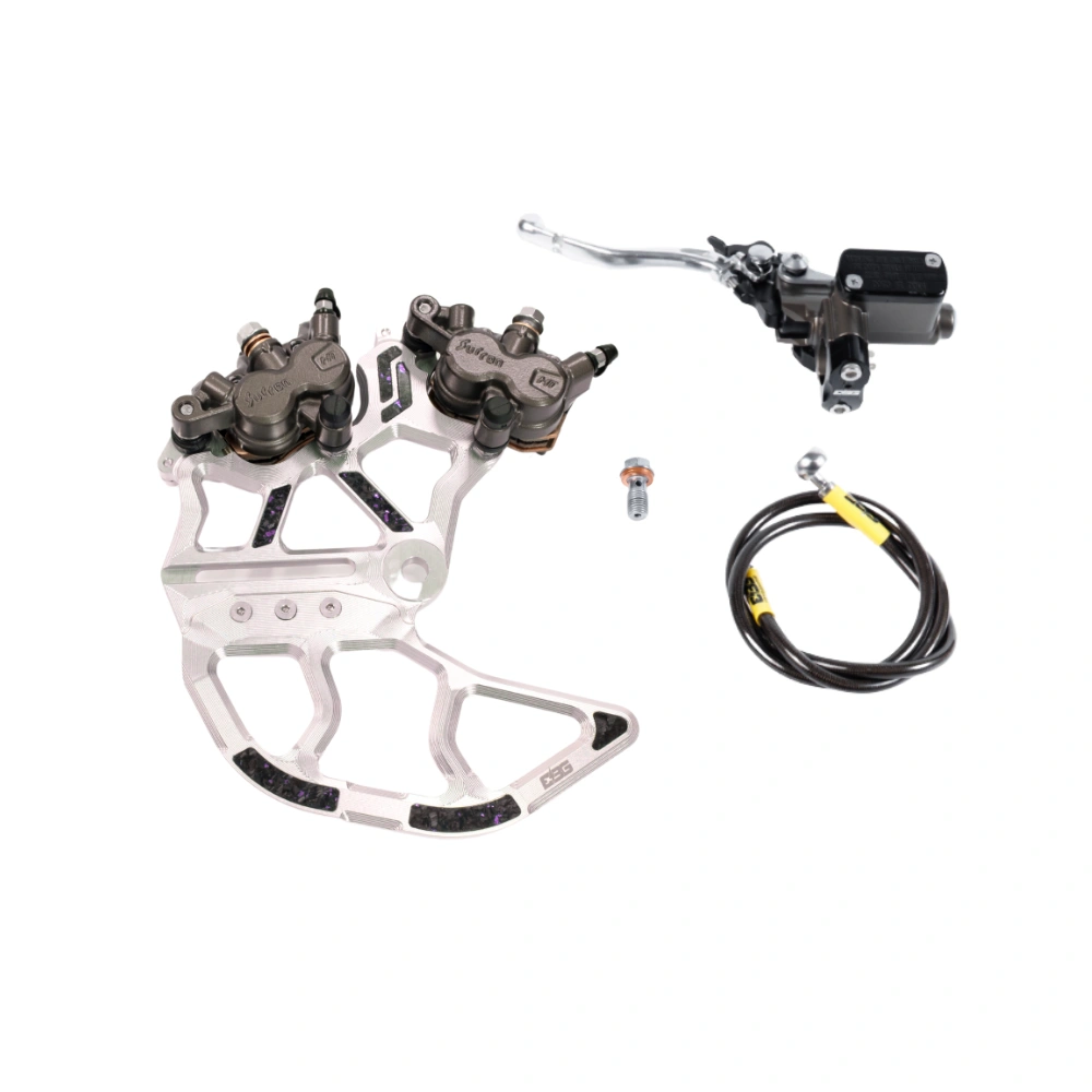 Arctic Leopard / Vetra Blazer Rear Dual-Caliper Brake Kit V2 – Ultra Bee Calipers | EBG – Raw Silver