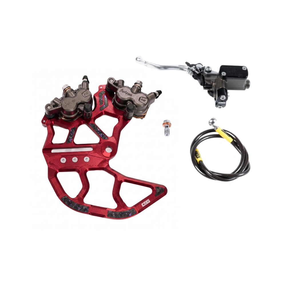 Arctic Leopard / Vetra Blazer Rear Dual-Caliper Brake Kit V2 – Ultra Bee Calipers | EBG – Red