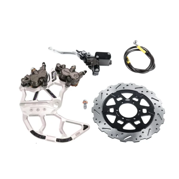 ReRode R1 / R1+ Rear Dual-Caliper Brake Kit V2 – Rotor V2.1 – Raw Silver