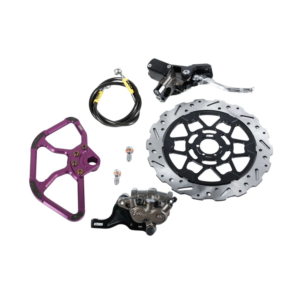 E Ride Pro Front Brake Kit V2 - Ultra Bee Caliper | EBG – Purple