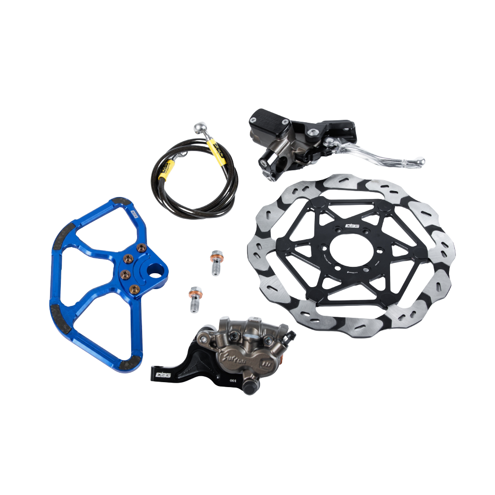 E Ride Pro Front Brake Kit V2 - Ultra Bee Caliper | EBG – Blue