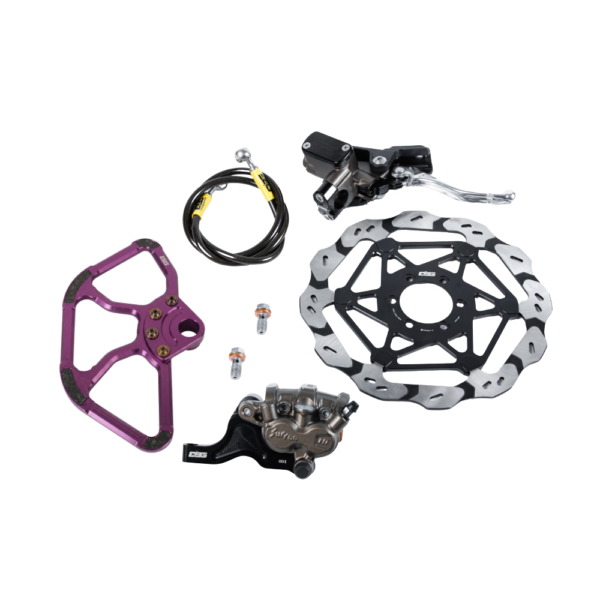 E Ride Pro front brake kit V3 front rotor guard - Purple
