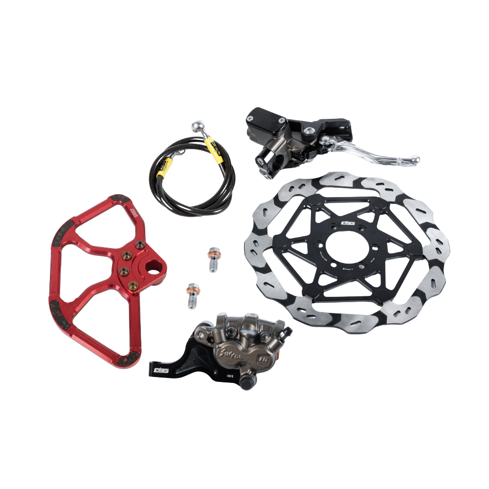 E Ride Pro Front Brake Kit V2 - Ultra Bee Caliper | EBG – Red