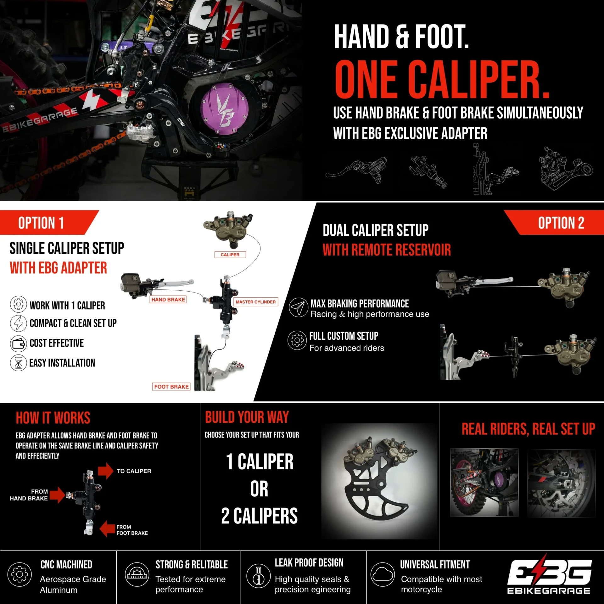 Arctic Leopard XE Pro/XE ProS/Vetra Blazer Foot Brake Kit | EBG