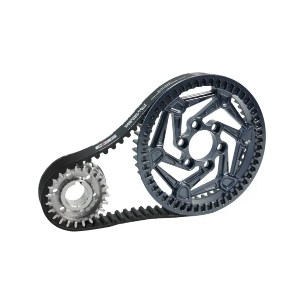 EBG Primary Drive Pulley Kit V2 for E-Ride Pro SS SR — CNC 7075-T6 aluminum hub, stainless steel ring, carbon fiber belt
