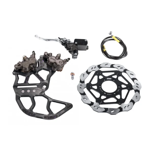E Ride Pro Rear Dual-Caliper Brake Kit V2 – Rotor V3.0 – Black