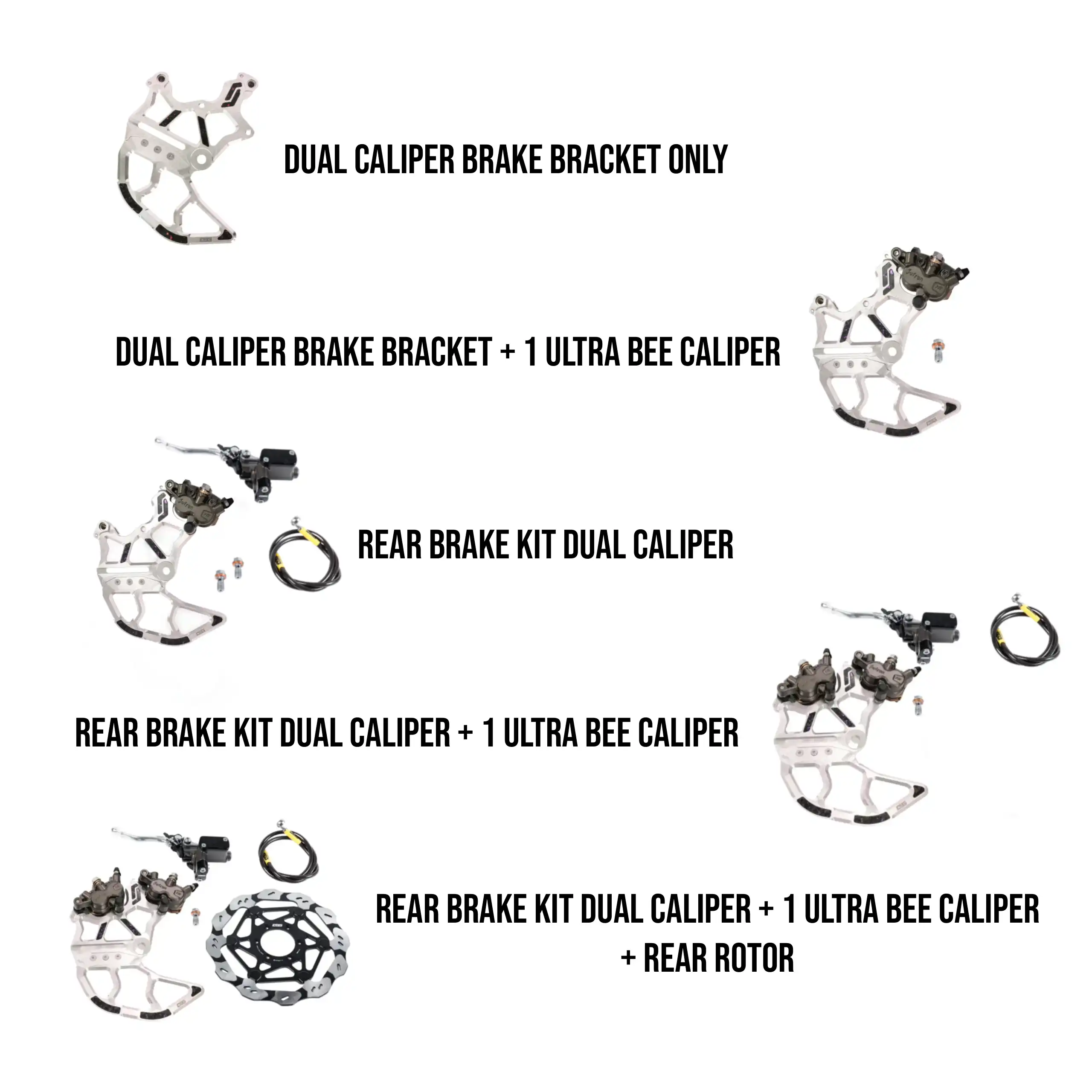 Segway X260 Rear Dual-Caliper Brake Kit V2 – Ultra Bee Calipers | EBG