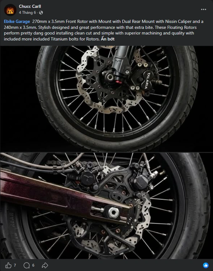 Ebike Garage rotors review by Chucc Carll (Talaria-Komodo)