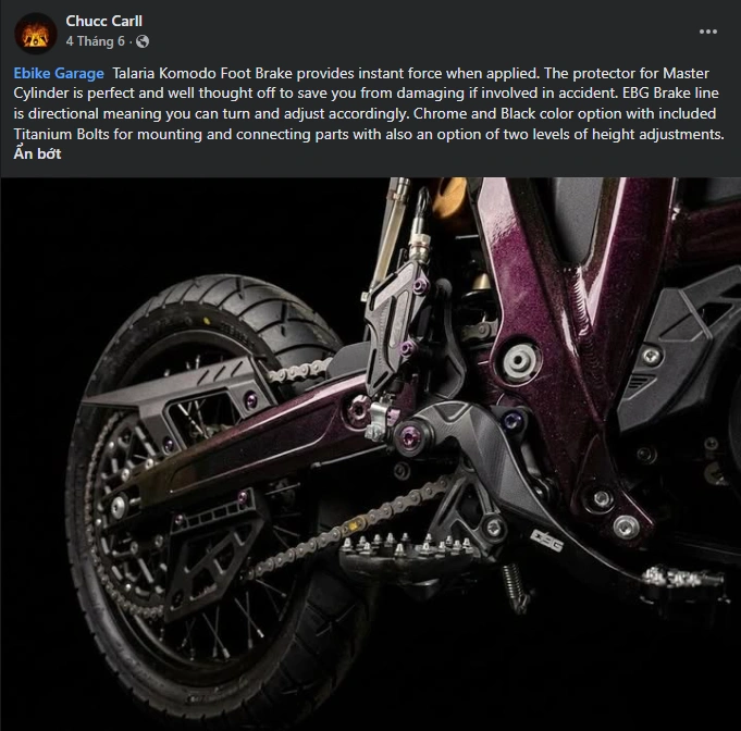 Ebike Garage brakes review by Chucc Carll (Talaria Komodo)