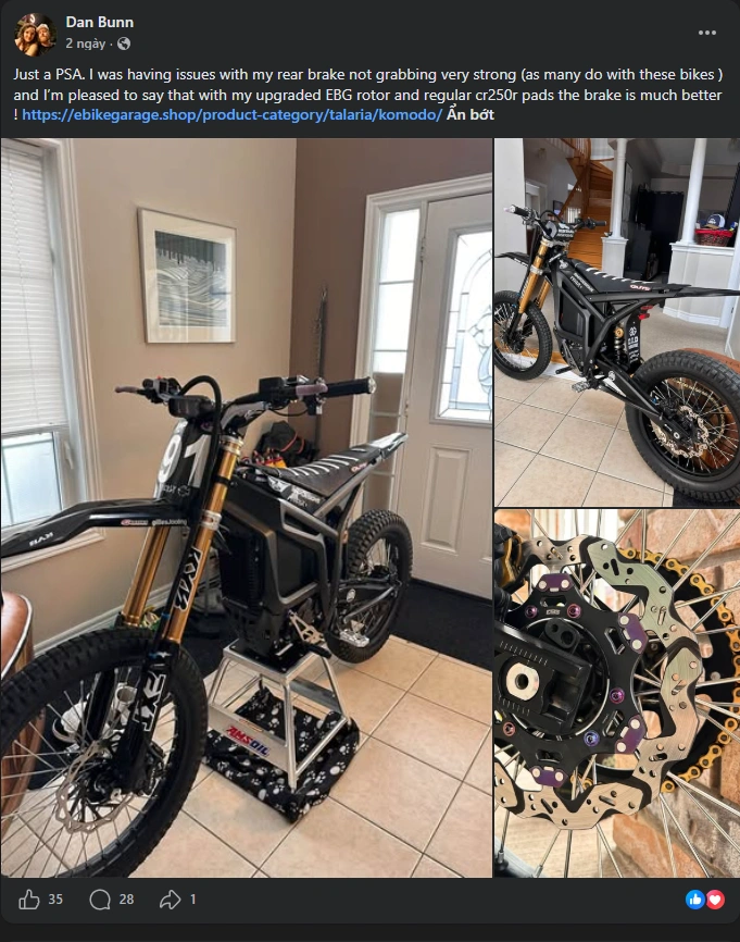 Ebike Garage rotors review by Dan Bunn (Talaria-Komodo)