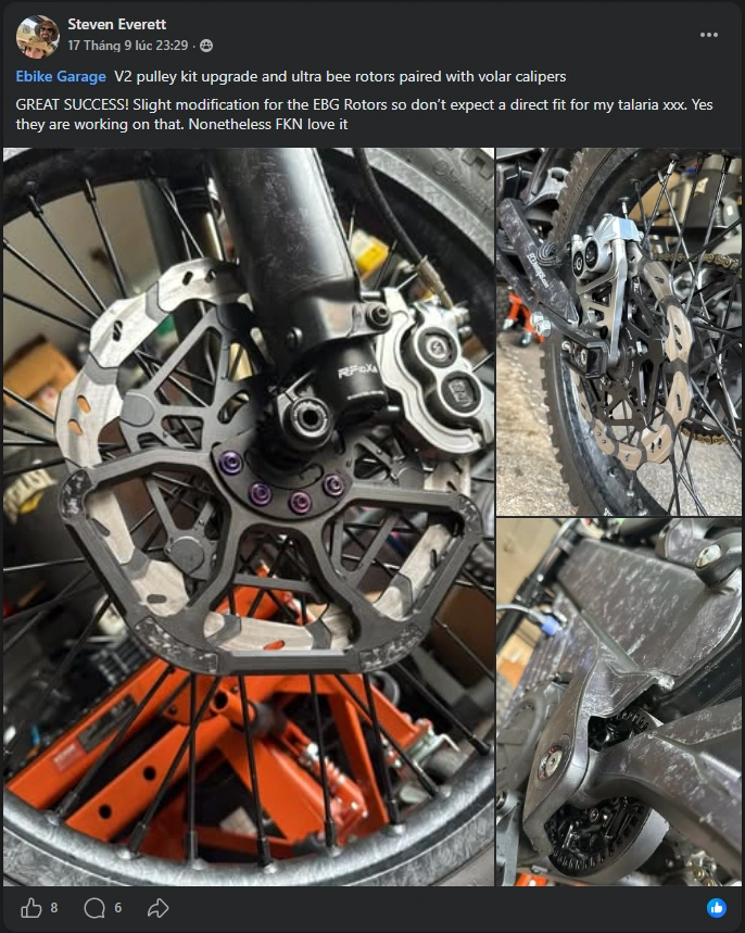 Ebike Garage rotors review by Steven Everett (Sur-Ron & Talaria Modders - Uncensored)
