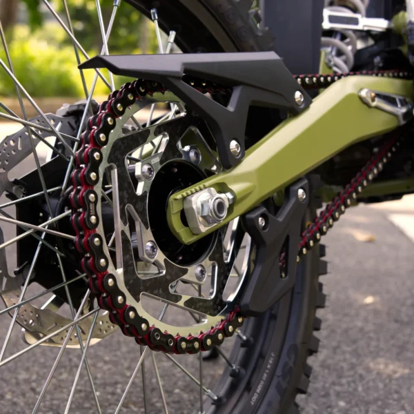 EBG 520 rear sprocket installed on Surron Light Bee 2