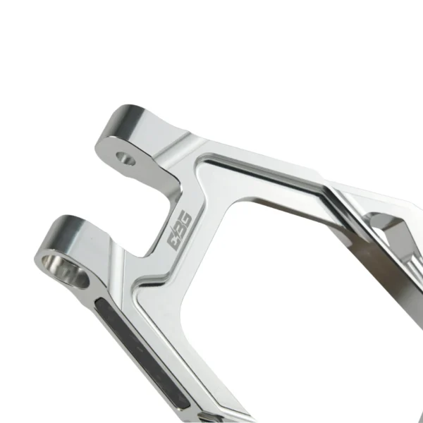 Surron Light Bee 2 billet suspension triangle – close-up of machined pivot