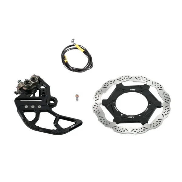 Surron Light Bee 2 rear brake bracket + EBG 220mm floating rotor kit – Black