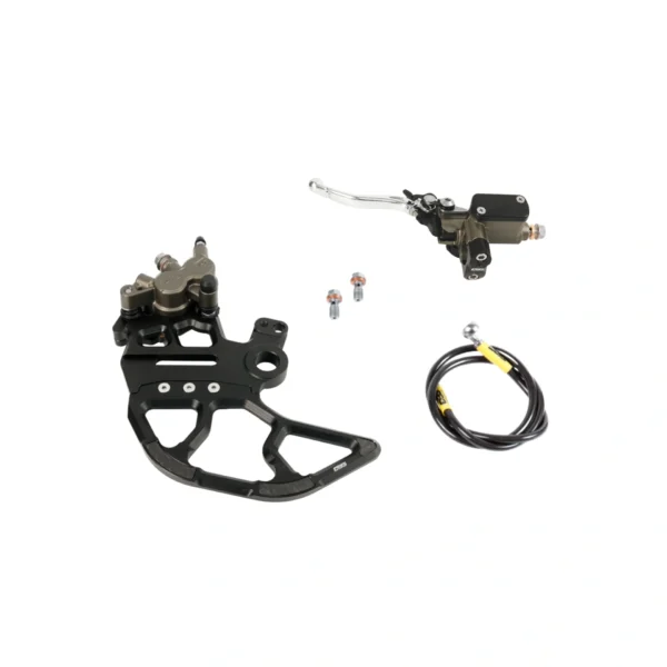 EBG Talaria Komodo rear brake kit only: Ultra Bee caliper, master cylinder, braided line and CNC bracket, fits the stock 240mm rotor